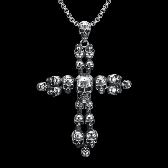 CROSS SKULL NECKLACE