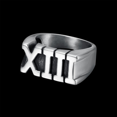 XIII ROMAN SILVER RING