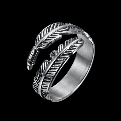 FEATHER WRAP RING