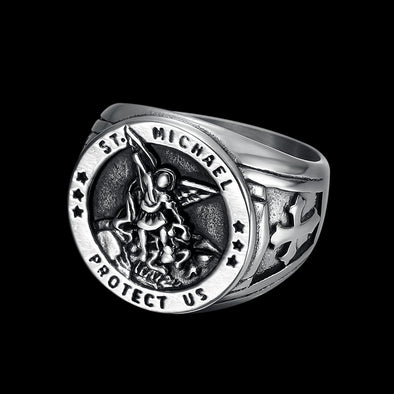 ST MICHAEL PROTECT US RING