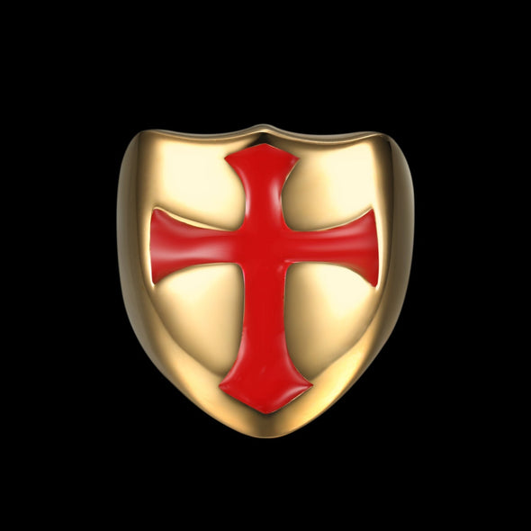 KNIGHTS TEMPLAR SHIELD RING