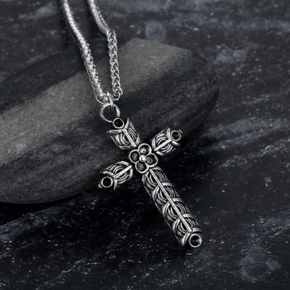 Handcrafted Stainless Steel Athelstan's Cross Necklace