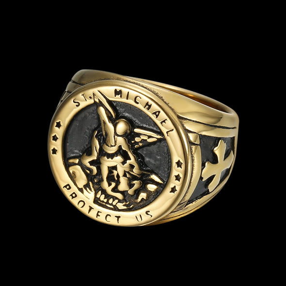 ST MICHAEL PROTECT US RING