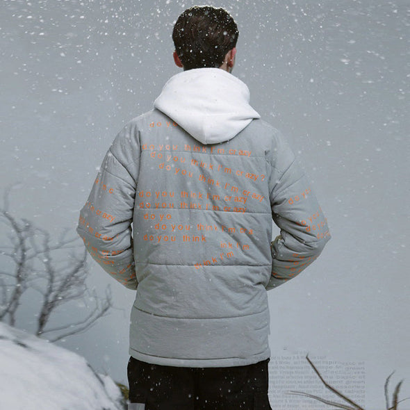 Ikai™ Letter Printed Parka Jacket