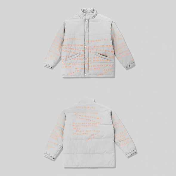 Ikai™ Letter Printed Parka Jacket