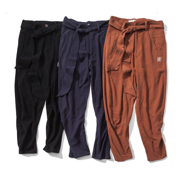 Ikai™ Cotton Belt Solid Pants