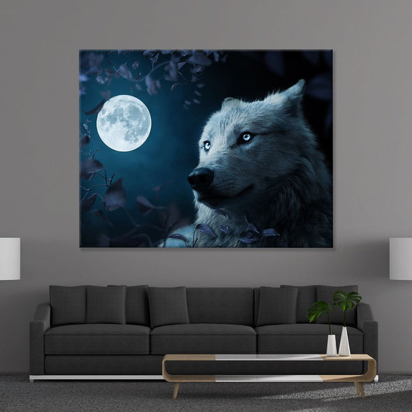 Wolf in Beautiful Night