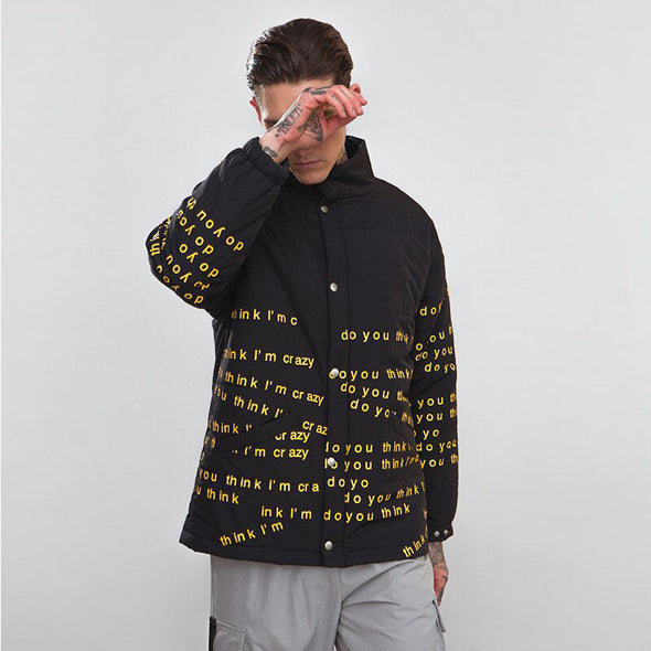 Ikai™ Letter Printed Parka Jacket