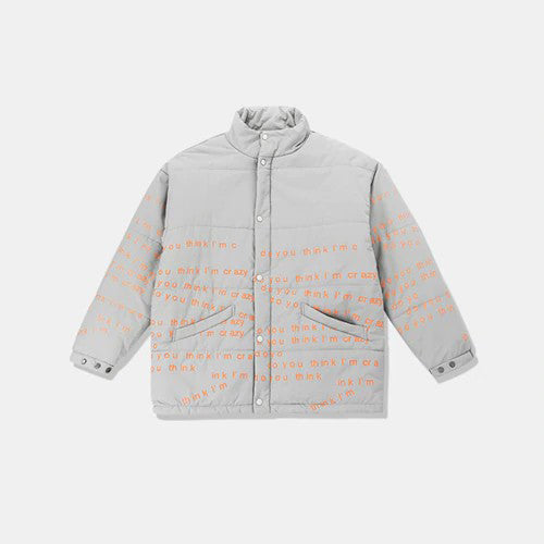 Ikai™ Letter Printed Parka Jacket