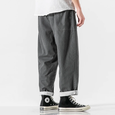 Ikai™ Elastic Waist Solid Joggers