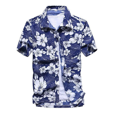 Savannah Blue Floral Mahalo Shirt