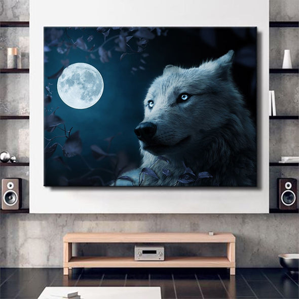 Wolf in Beautiful Night