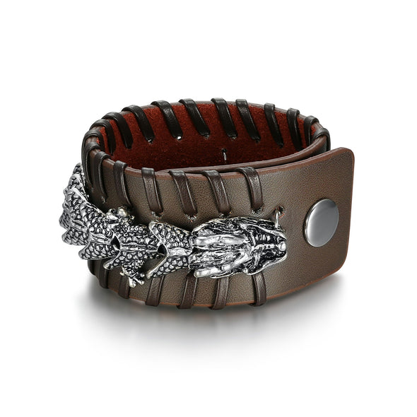 Leather Dragon Cuff