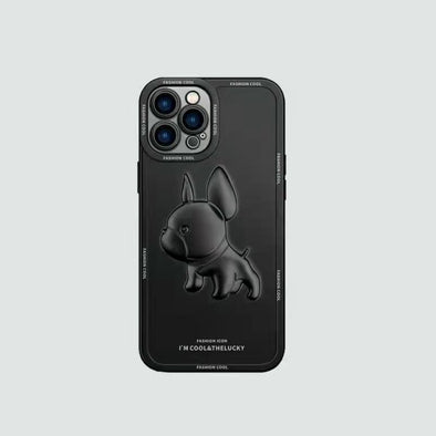 3D Phone Case | Black Electro Bulldog