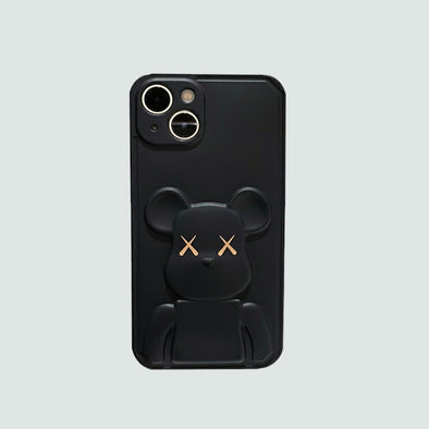 3D Phone Case | Black X Bear