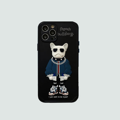 3D Phone Case | French Bulldog Black