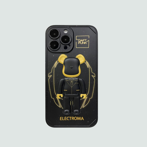 3D Phone Case | Gold Punk Bear