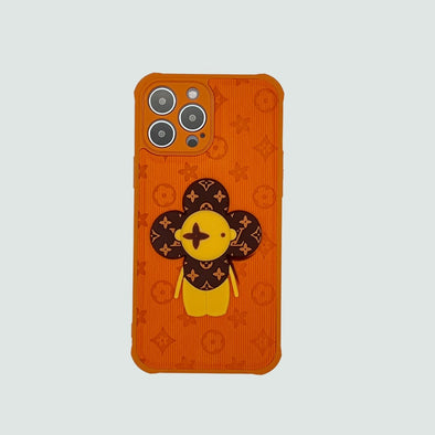 3D Phone Case | Orange Flower Doll