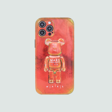 3D Phone Case | Red Amber Teddy