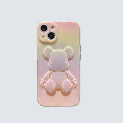 3D Phone Case | Rinbow Laser Bear