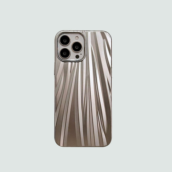 3D Phone Case | Silver Ripple Wave