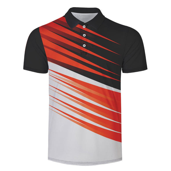 Golf High-Performance Red Lightning Shirt