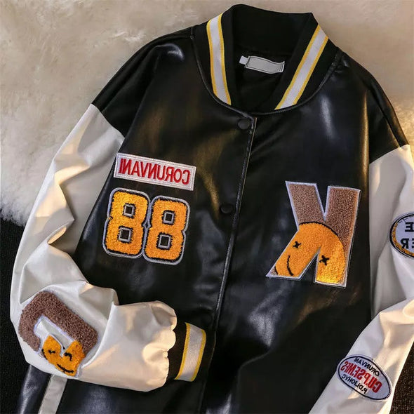 Leather Varsity Jacket