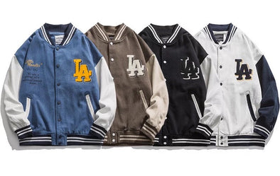 LA Denim Varsity Jacket