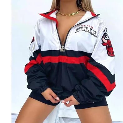 Bulls Half Zip Vintage Jacket