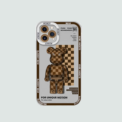 Limited Phone Case | Brown Monogram Bear