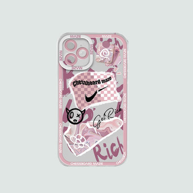 Limited Phone Case | Pink Lava Flow Street Art