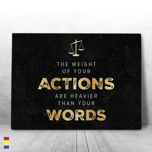 Actions over Words