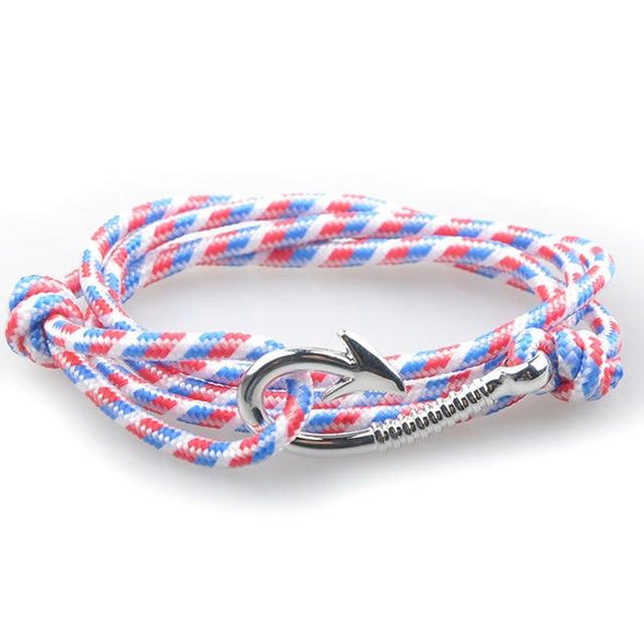 West Tide Patriotic Hook Bracelet (Silver)