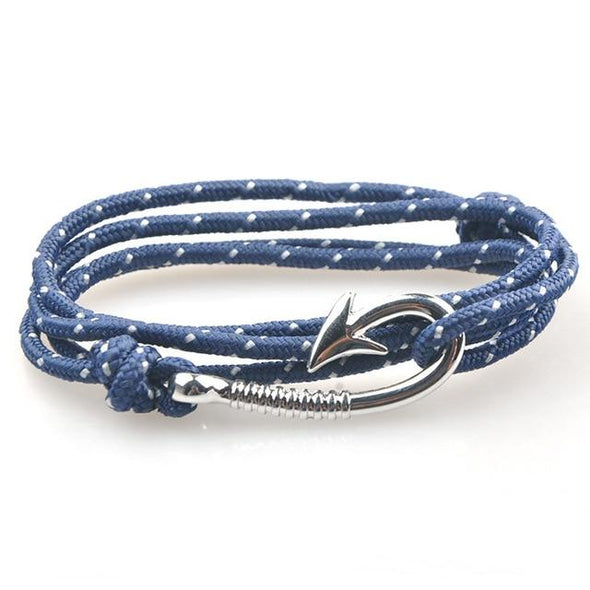 West Tide Blue Hook Bracelet (Silver)