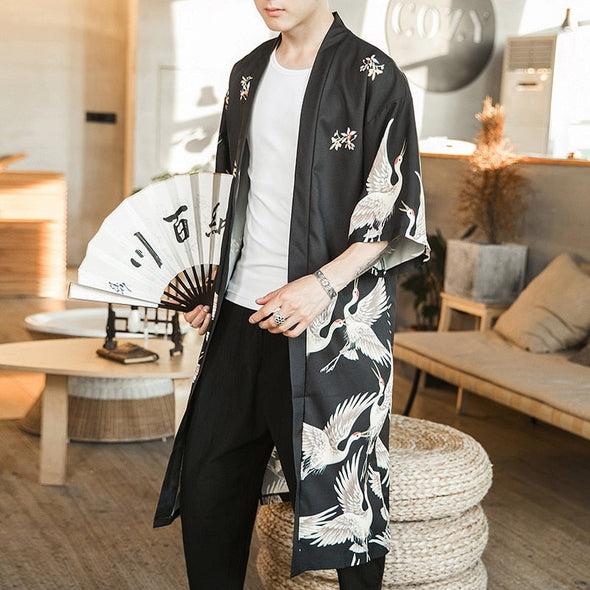 [SPECIAL OFFER] Ikai™ Birds Print Long Robe