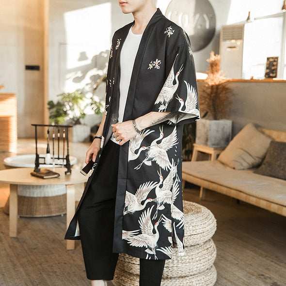 [SPECIAL OFFER] Ikai™ Birds Print Long Robe