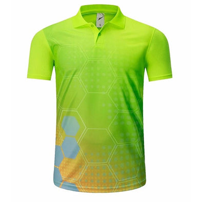 Golf High-Performance Hex Shirt (Lime)