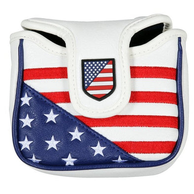 Golf Shield of Freedom Mallet Putter Clubhead Cover