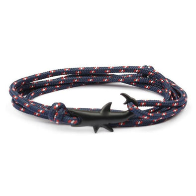 West Tide Navy Jaws Bracelet (Black)