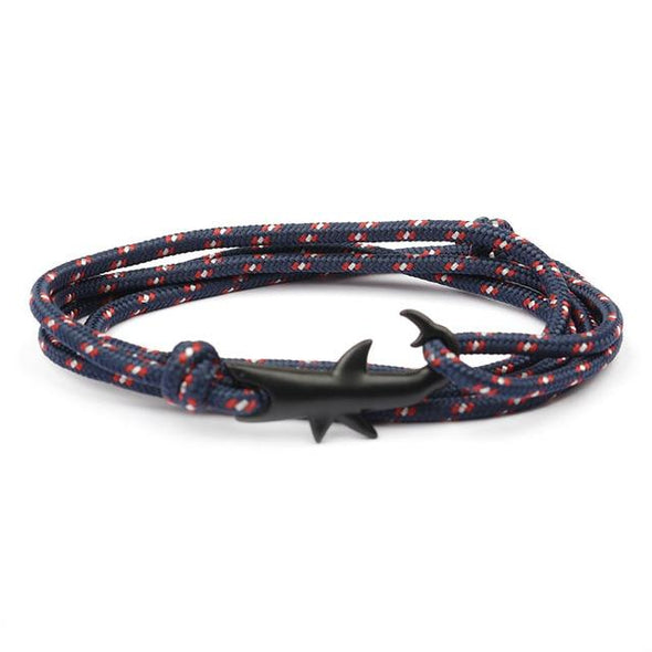 West Tide Navy Jaws Bracelet (Black)