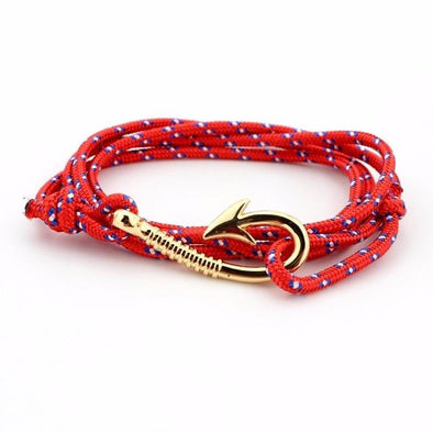 West Tide Orange Hook Bracelet (Gold)