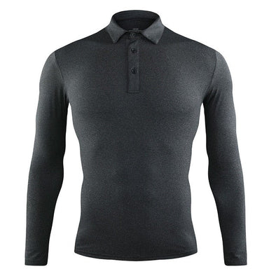 Golf High-Performance LS Shirt (Gray)