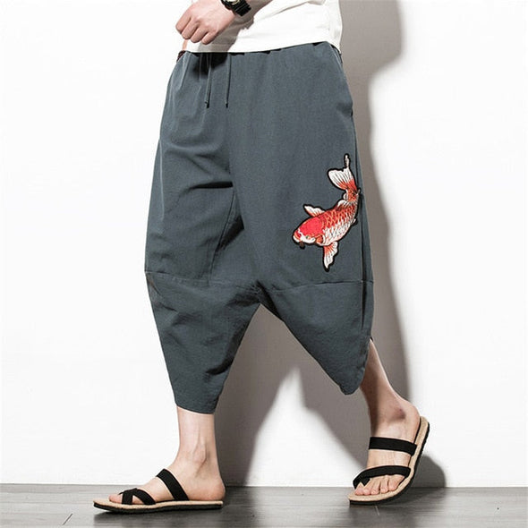 Ikai™ Embroidered Linen Pants