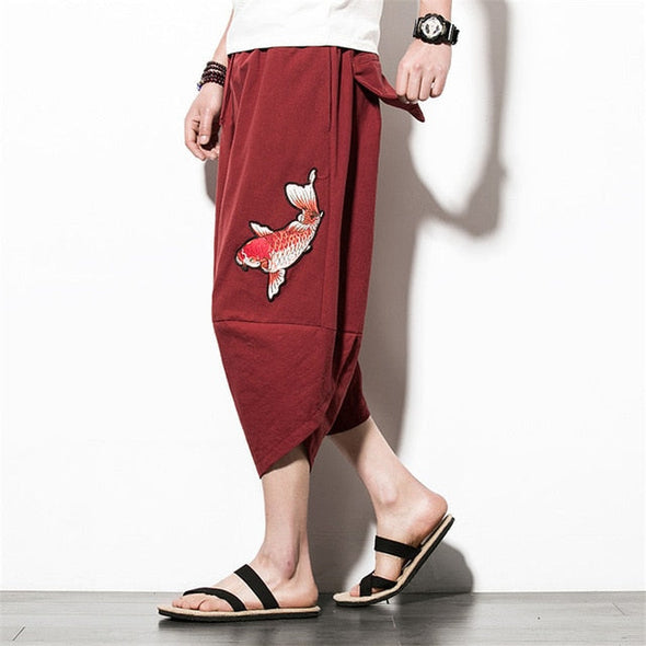 Ikai™ Embroidered Linen Pants