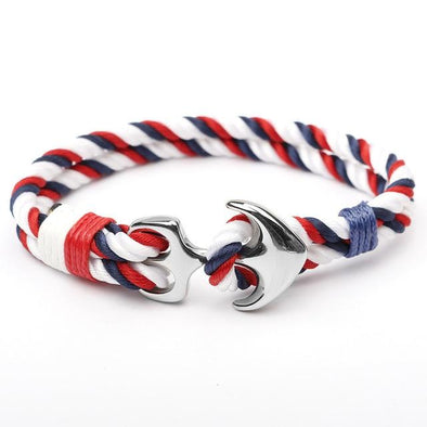 West Tide Patriotic Anchor Bracelet