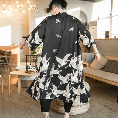 [SPECIAL OFFER] Ikai™ Birds Print Long Robe