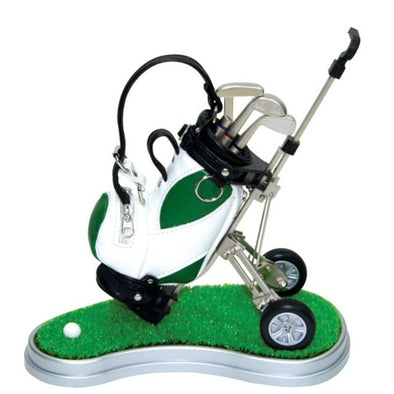 Golf Miniature Golf Bag Pen Holder (Green Bag)