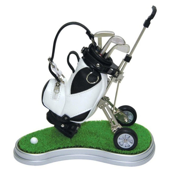 Golf Miniature Golf Bag Pen Holder (Black Bag)