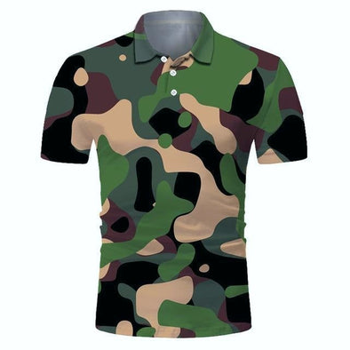 Golf Cooltech Boldly Loud Shirts (Forest Camo)