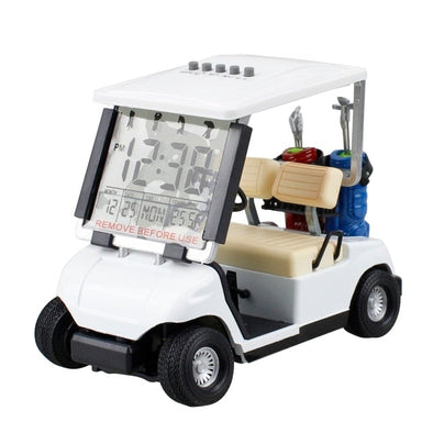 Golf Alarm Clock Golf Cart (White)